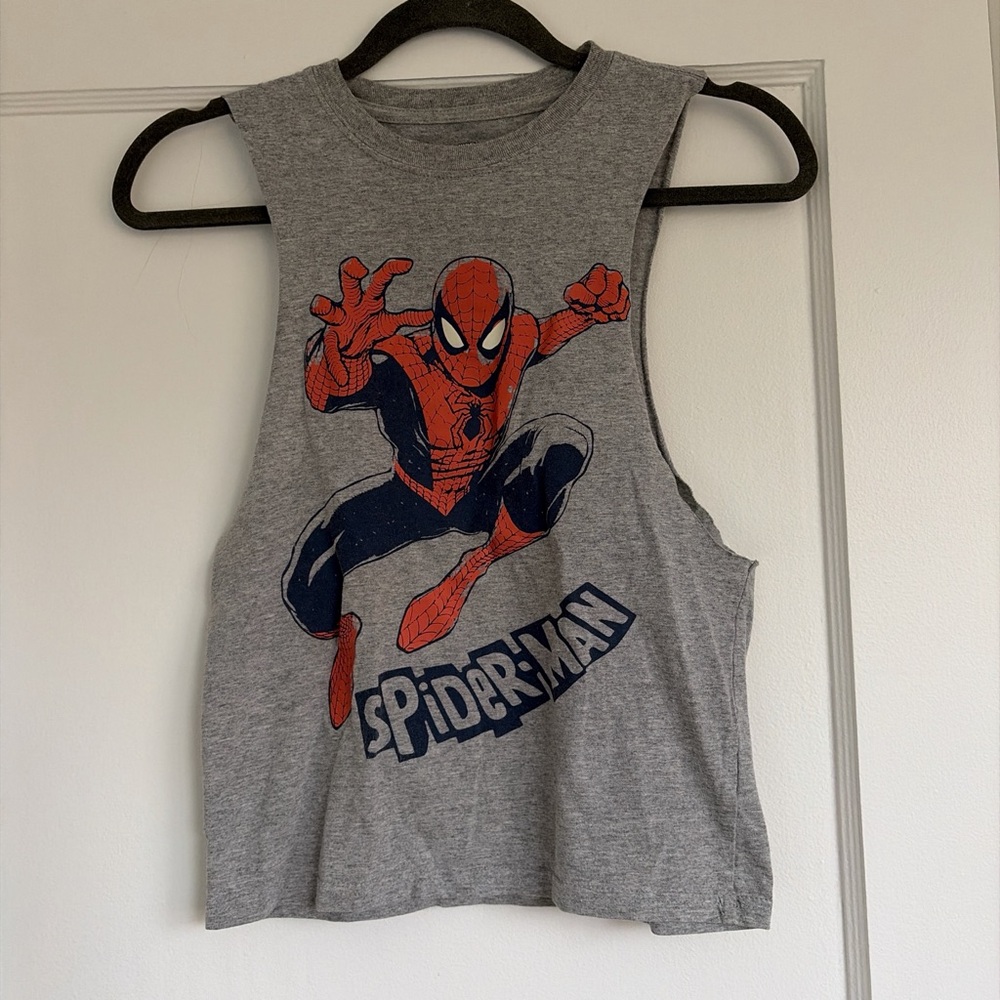 Spider-Man grey tank top